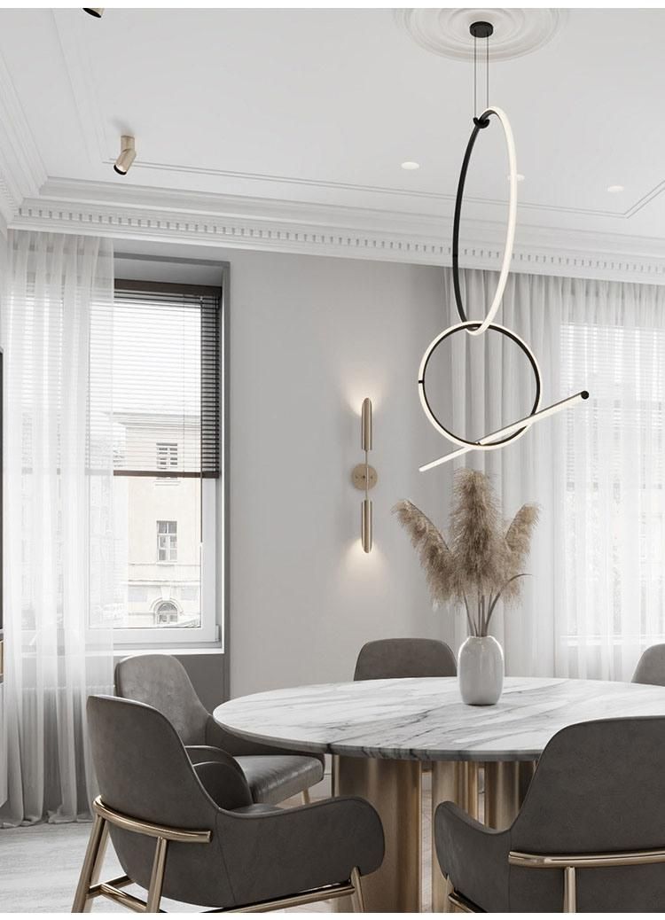 Italian Dining Living Room Desk LED Chandelier Modern Hanging Pendant Light Lighting for Kitchen Island