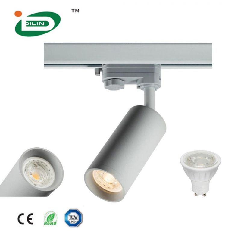 Warm Ambience Home Decorative Modern LED Track Light Fixture GU10 MR16 Spot Lighting Housing Adjustable 3phase Europe Lamp