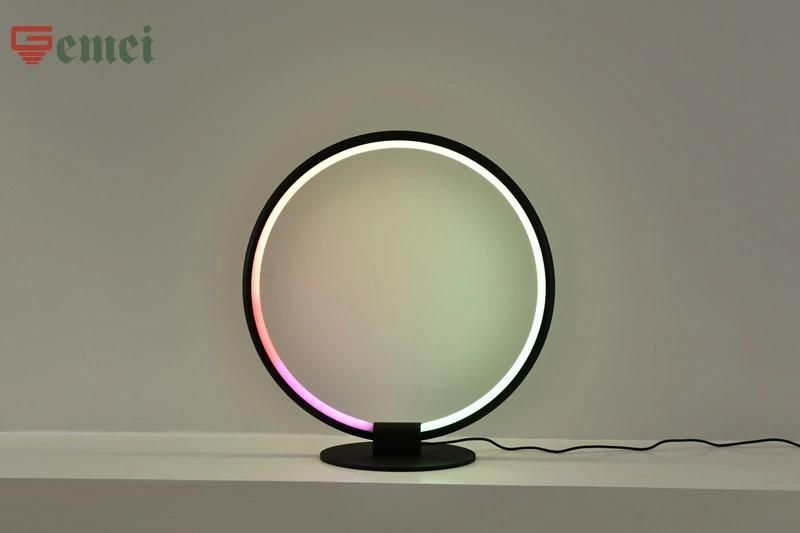 Hot Selling Indoor Home Table Lamp Bedroom Bedside LED Circle Desk Lamp