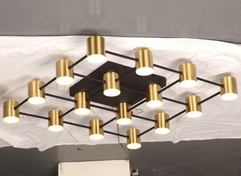 Masivel Factory Gridding Modern Bedroom Ceiling Light Acrylic Cover Dimmable LED Ceiling Lamp
