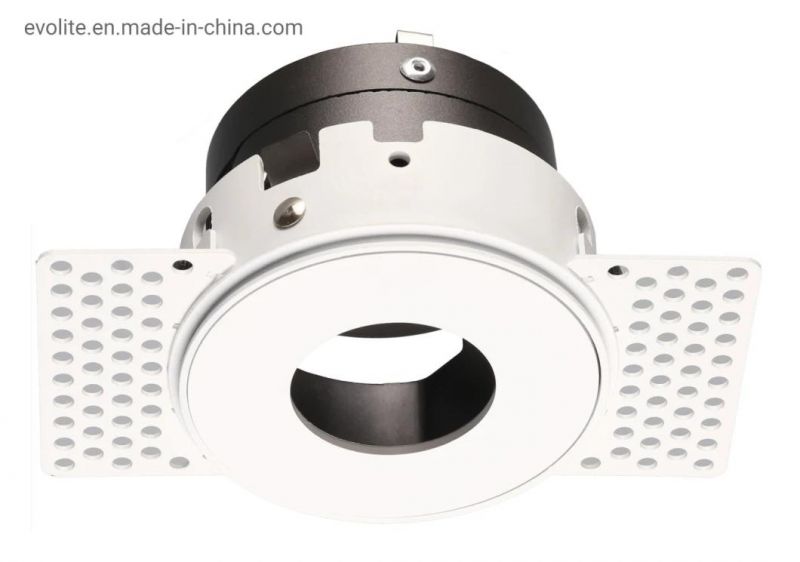 Cut out 75mm Trimless Project Downlight GU10 Housing LED Downlight Frame