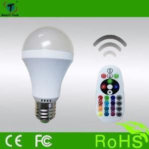 2016 New Energy Saving RF Remote Control 9W E27 RGB LED Light Bulb