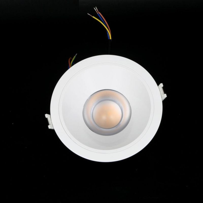 New Design Factory Price Quality Ra90 Wholesale 50° Aluminum Alloy Ceiling Recessed LED Down Light Spotlight Downlight with 7W 15W 20W 24W