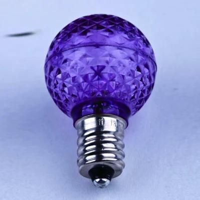 0.58W Christmas Decorative G30 Smooth LED Bulb - Purple