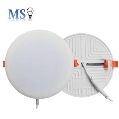 Manufactures LED Frameless Recessed Square Round 9W 18W 24W 36W Luminous White Body Lamp Ceiling Lighting Panel Light