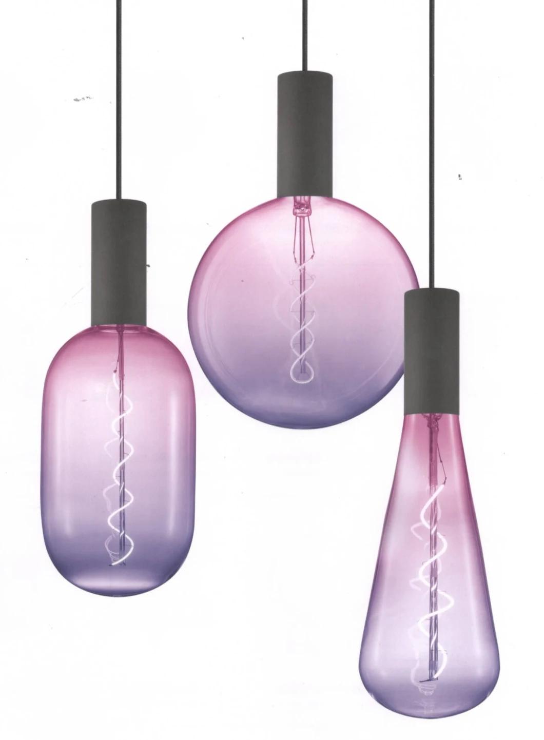 Gradient Glass Colour Fashion Modern Decorative LED Light Bulb