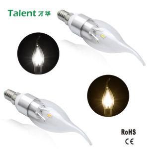 3W Cool White LED Tail Candle/Candelabra Light