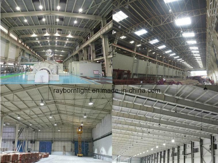 160lm/W Round 100W UFO High Bay LED Light with Alumilum PC Cover