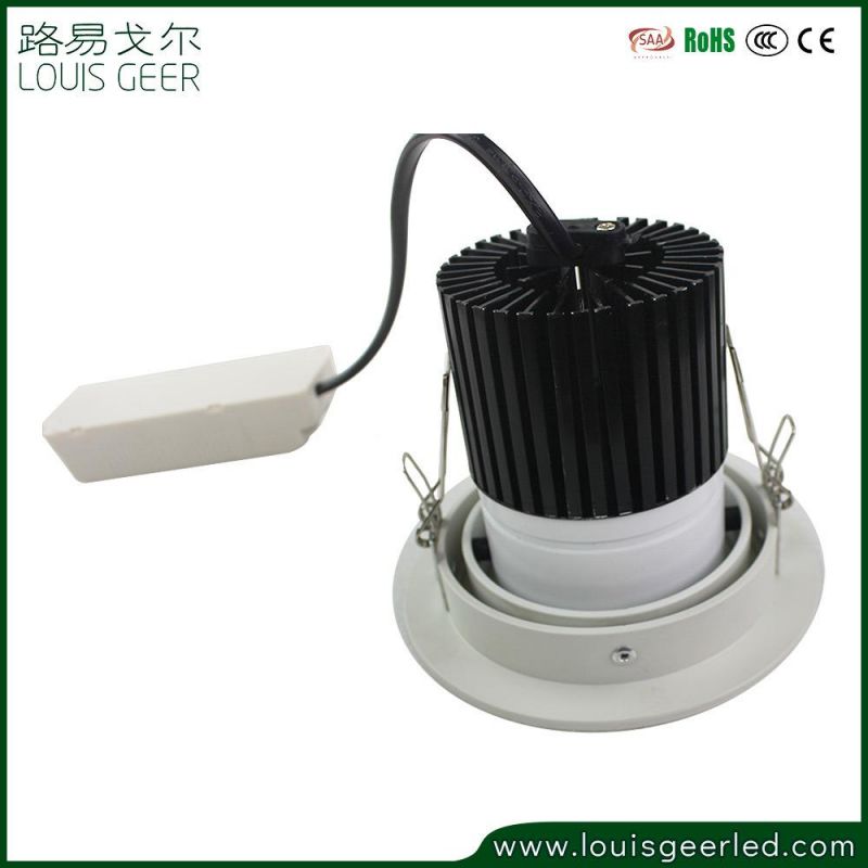15W CREE COB LED Spotlight with Dimmable Driver (0-10V/Traic/DALI Optional) Lens or Reflector Optional