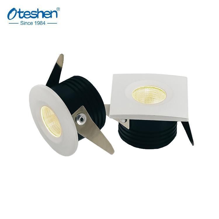 Aluminum LED Cabinet Light Cut out 35mm Round and Square Recessed LED Cabinet Lights Under Kitchen