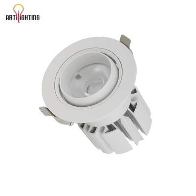 360-Degree Rotating Ceiling Spotlight Adjustable Angle Recessed Interior COB LED Lighting