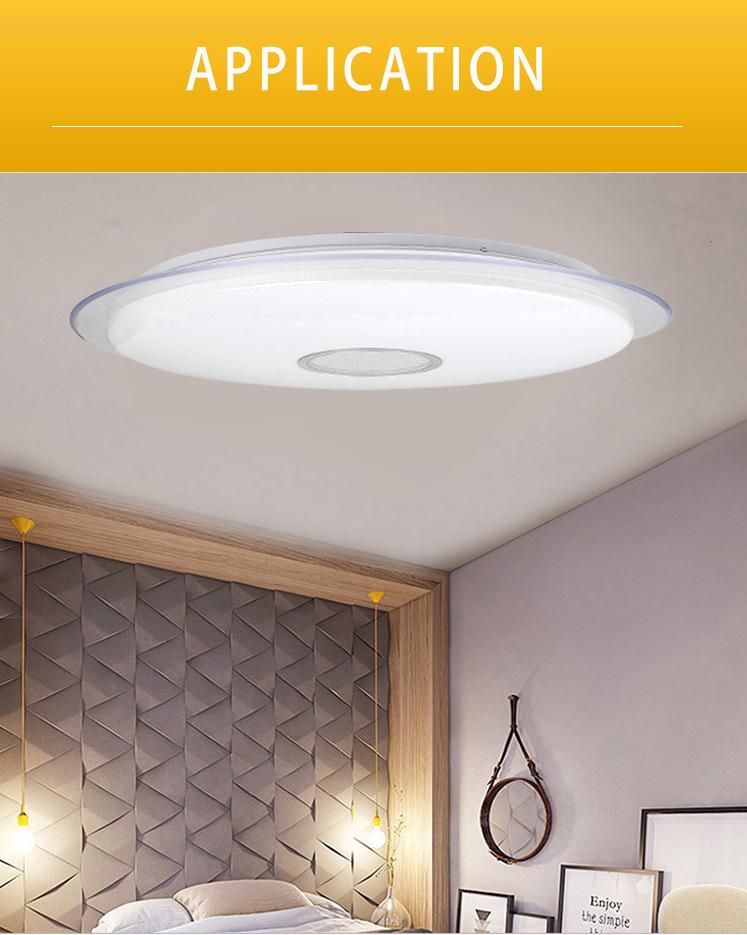 Round Glass Flower Module Smart Bathroom Ceiling Light