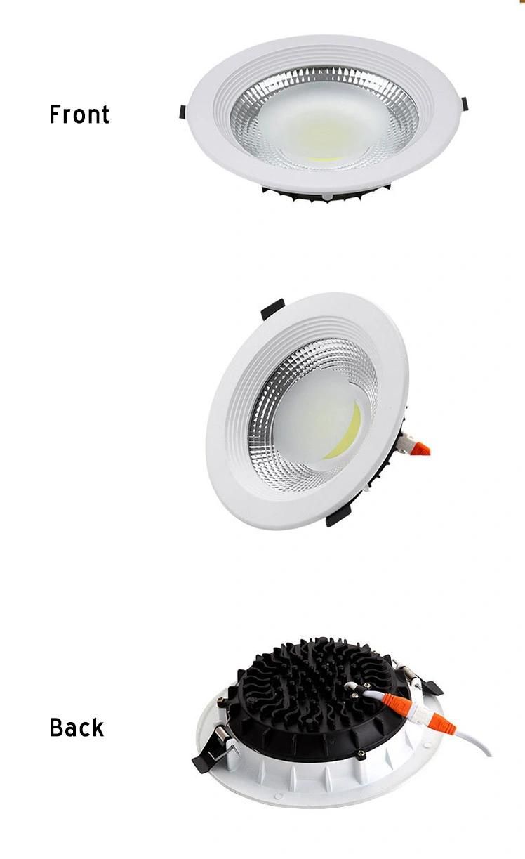 Good Quality 7W 10W 12W 15W 20W 30W LED Down Light Die-Casting Aluminum COB LED Downlight