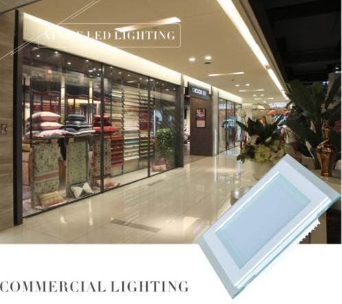 18W Tri-Color by Wall Switch Indoor/Outdoor Panellight Recessed Embedded Glass Lamp Round Downlight LED Panel Light