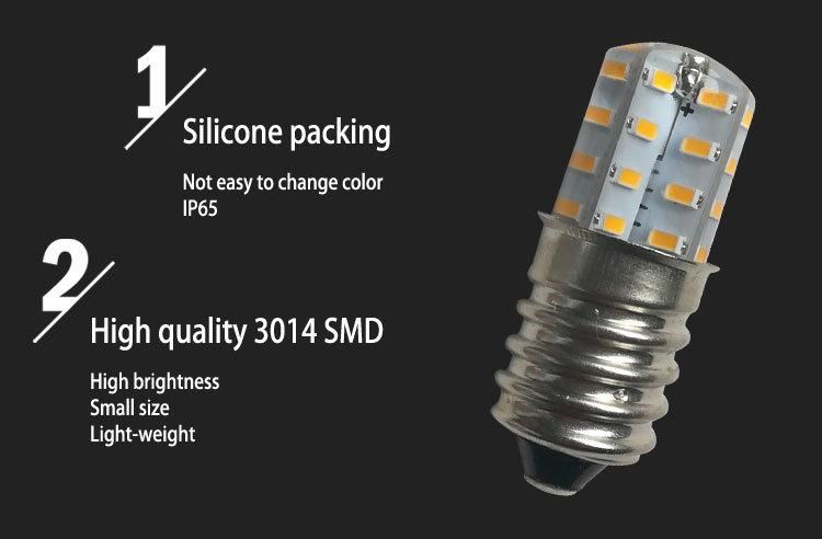 6500K 120V 220V Silicon E14 LED 1.5 Watt Bulb