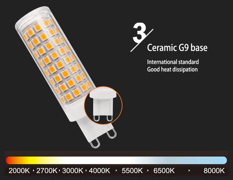 600 Lumens G9 LED Bulb Equivalent to 60W G9 Halogen