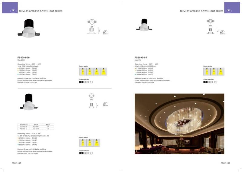 9W Trimless LED Down Light