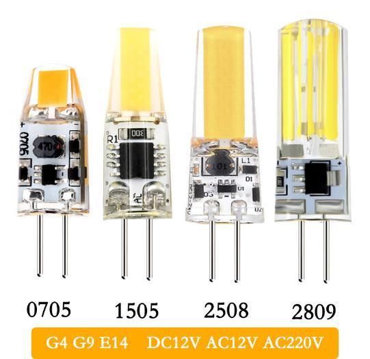 10PCS Dimmable Mini G4 LED COB Lamp 6W Bulb AC DC 12V 220V Candle Lights Replace 30W 40W Halogen for Chandelier Spotlight