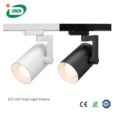 Acrylic Modern LED Track Light Aluminum E27 Bulb PAR Light Housing SKD LED Lighting