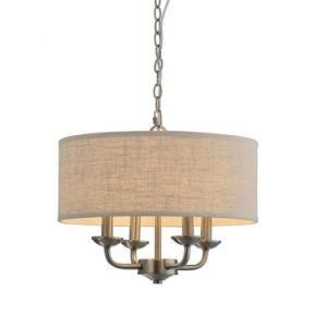 Factory Price Modern Light Fixtures Fabric Pendant Lights Morden Style Chandelier Round