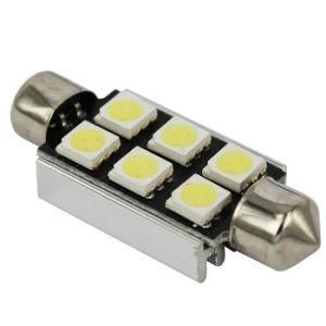 7000-8000k Canbus 39mm 6SMD 5050 LED Auto Lamp for Turn Signal Light