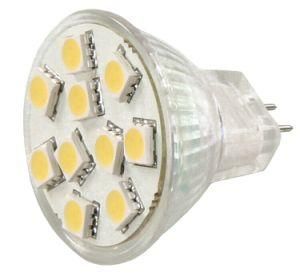 2W 5050SMD MR11 12V LED Spot Light with Glass Cover