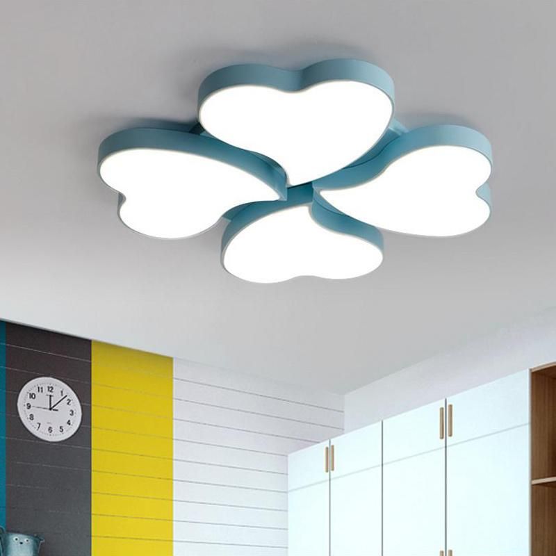 2021 New Hot Originality Flower Heart Kids Bedroom Kids Room Lights Ceiling Lamp