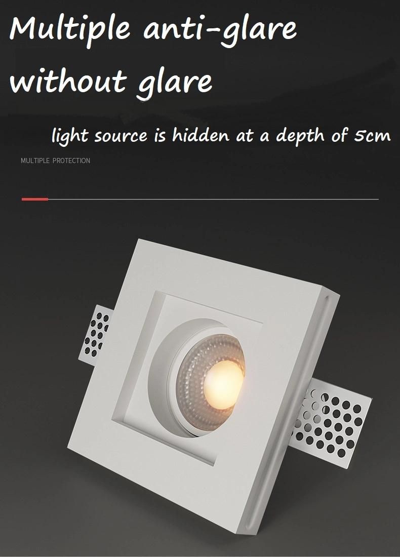 Round Square Market Dimmable COB Bulbs Mini Ceiling Recessed LED Downlight