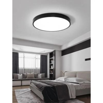 Bedroom Living Room Home Lighting Round Pink Black Ceiling LED Light