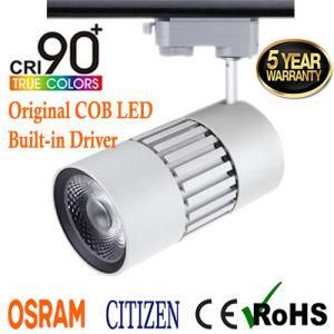 2017 Global Adaptor 30W Cizizen COB LED Tracklight with CRI 95ra