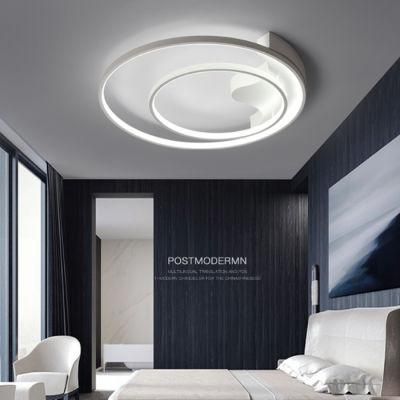 Aluminium Modern Decorative LED Ceiling Lamp Lighting for Living Room and Kitchen with LED Circle 2 Rings