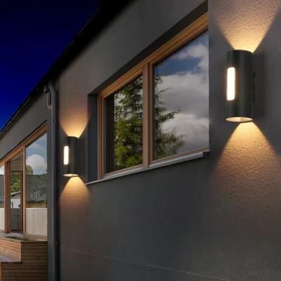 9W 3 Side Light up LED Aluminum Outdoor Waterproof Wall Lamp Exterior Wall Balcony /House