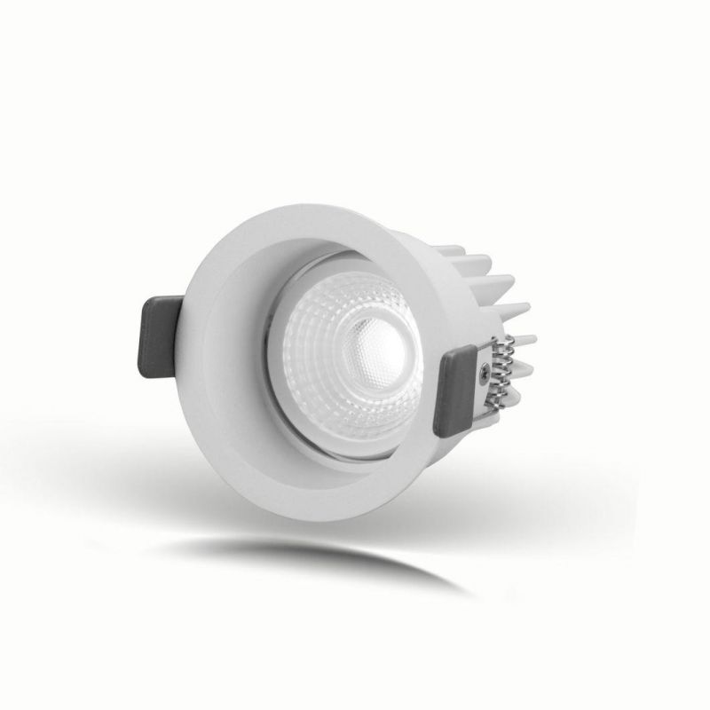 6W/10W IP44 Deep Anti-Glare Adjustable COB LED Downlight Ceiling Recessed LED Spotlight