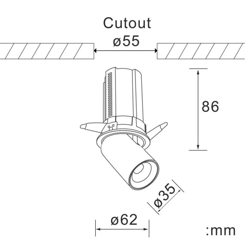 Pop LED COB Downlight GU10 Lighting Fixture Spotlights Surface Mounted Downlights