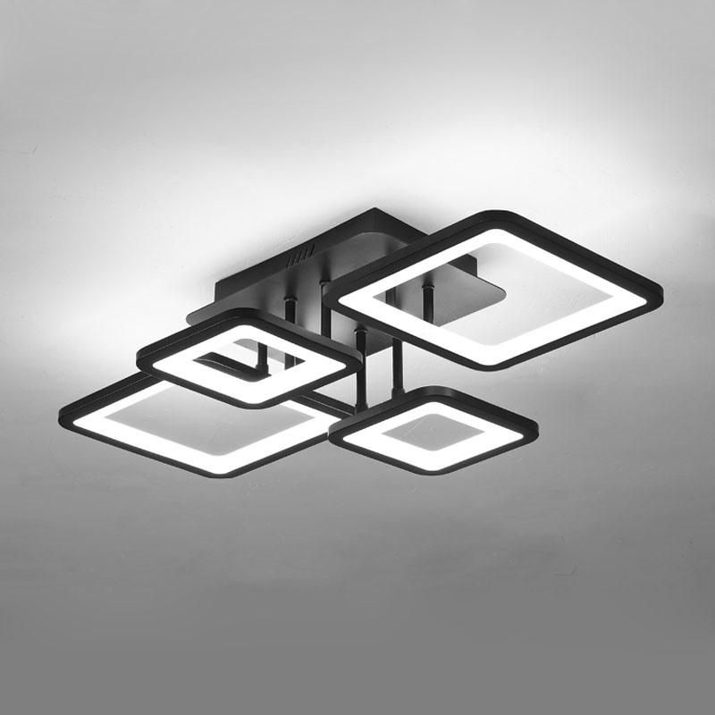 Acrylic Rectangular House Lighting Lamps Fancy Decorative Modern LED Ceiling