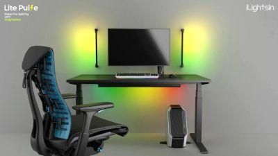 Ilightsin Pluggable RGBW 9W Lite Pulse Living Room PC Lighting Portable LED Bracket Light