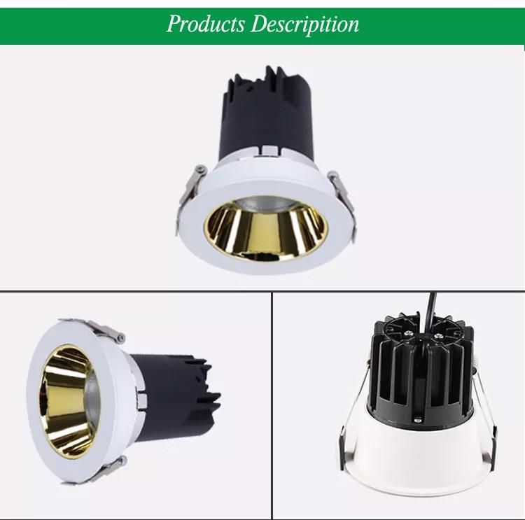 Factory Wholesale Household Lighting Indoor Office Recessed 7W LED Downlight