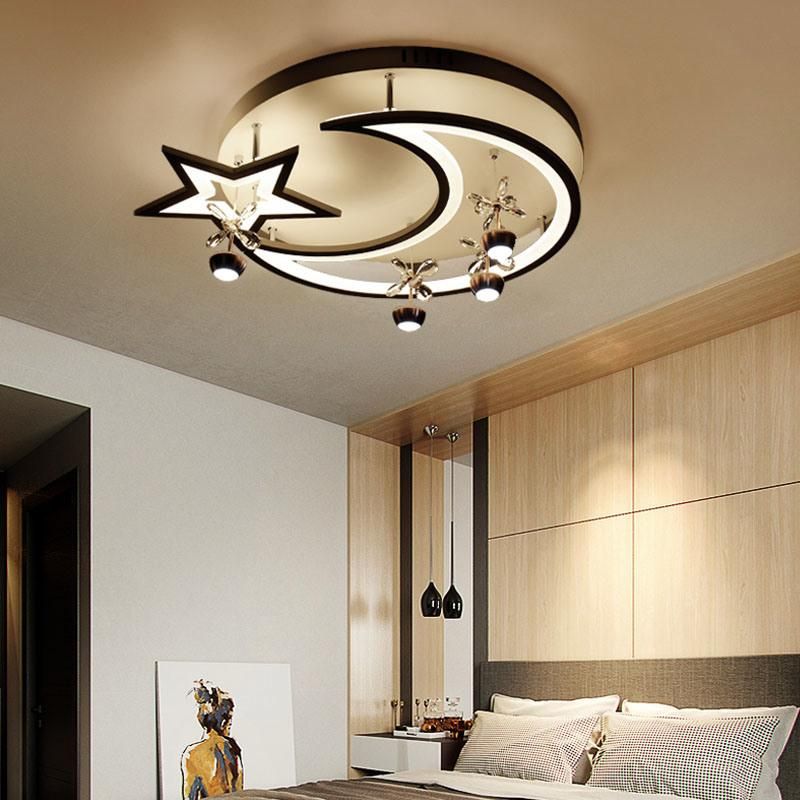 Zhongshan Guzhen Europe Style Clear Crystal Triac Kids Bedroom LED Ceiling Light for Kids Room