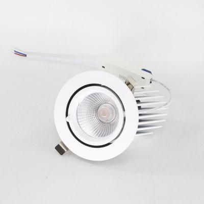 IP20 Indoor Gimbal Recessed Light COB LED Spotlight