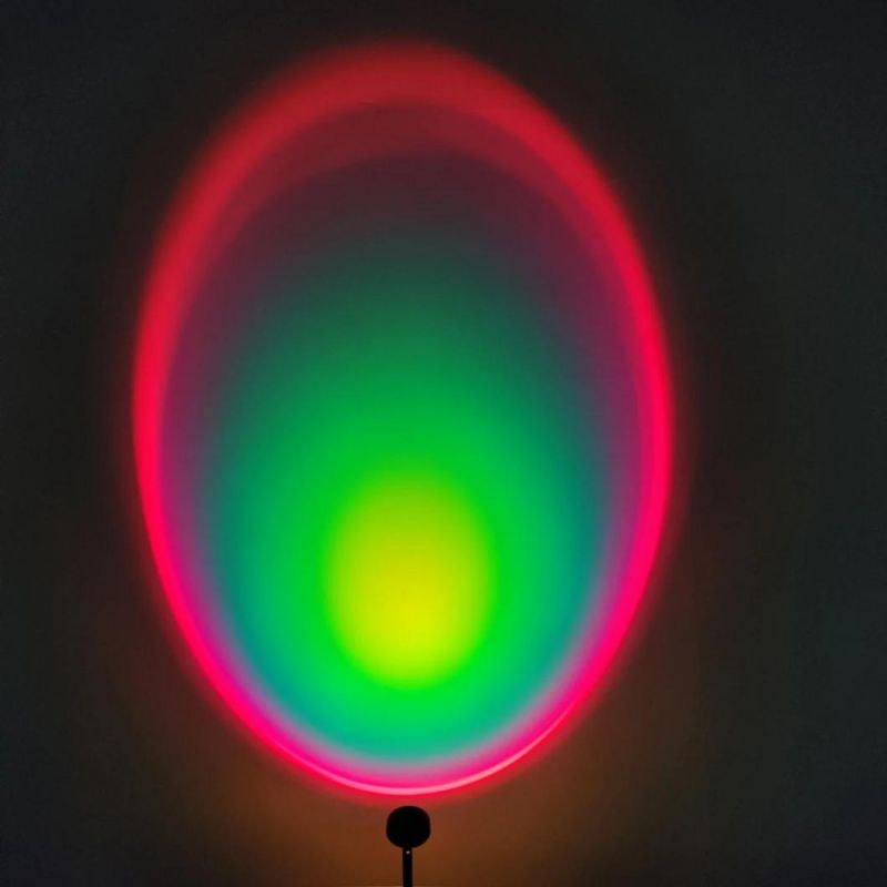 USB Button Rainbow Sunset Projector Lamp Home Decoration Color Lamp