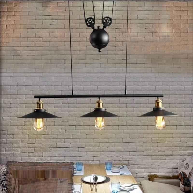 Retro Black Industry Pendant Light Modern Light Bar