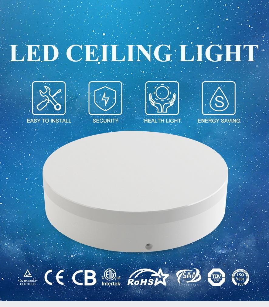 LED Ceiling Lights 15W 3000K 4000K 6500K IP40 Kitchen Bathroom Livingroom
