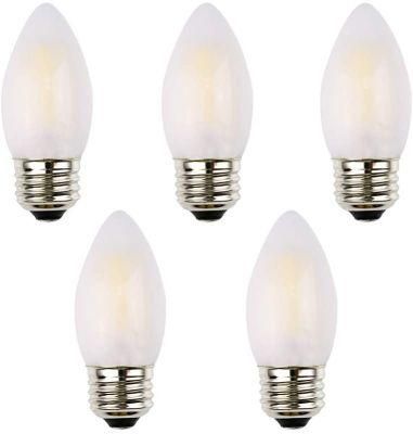 C35 B35 Candelabra Bulb Frosted Glass Chandelier LED Light Bulb