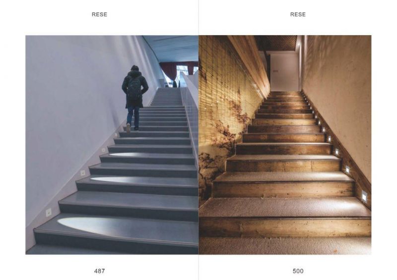 LED Wall Step Light Exterior Round 3W in Black White or Silver 5.5cm Vogue Uge