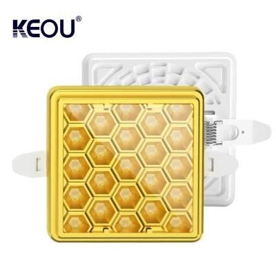 Warm White Recessed LED Lamp Smart 9W Super Thin Slim Square LED Panel Light with Anti Glare