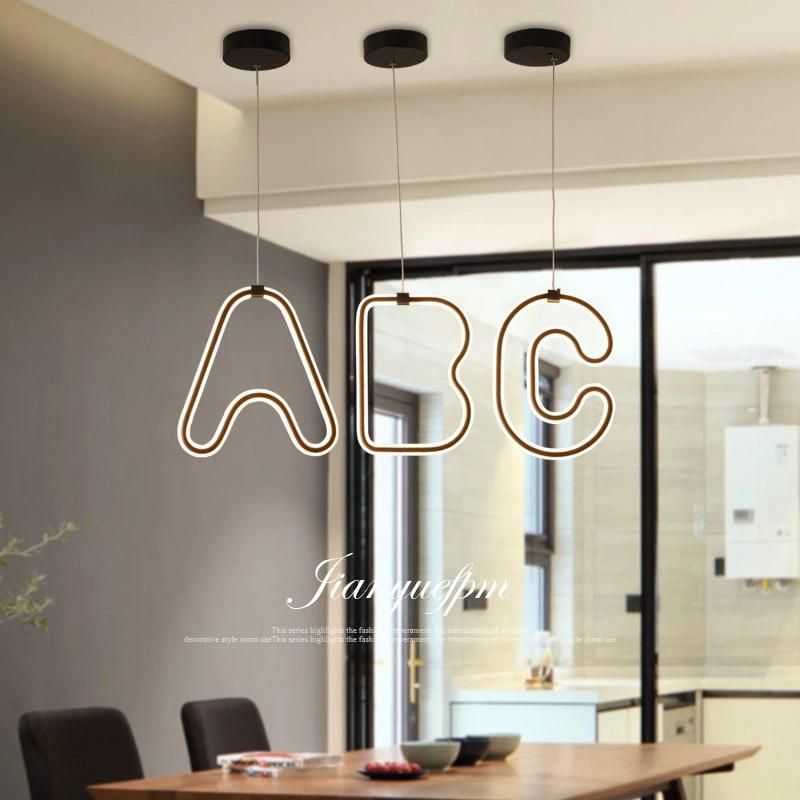 B-Shape Lighting Minimalist Children Room Chandelier LED Pendant Lamp