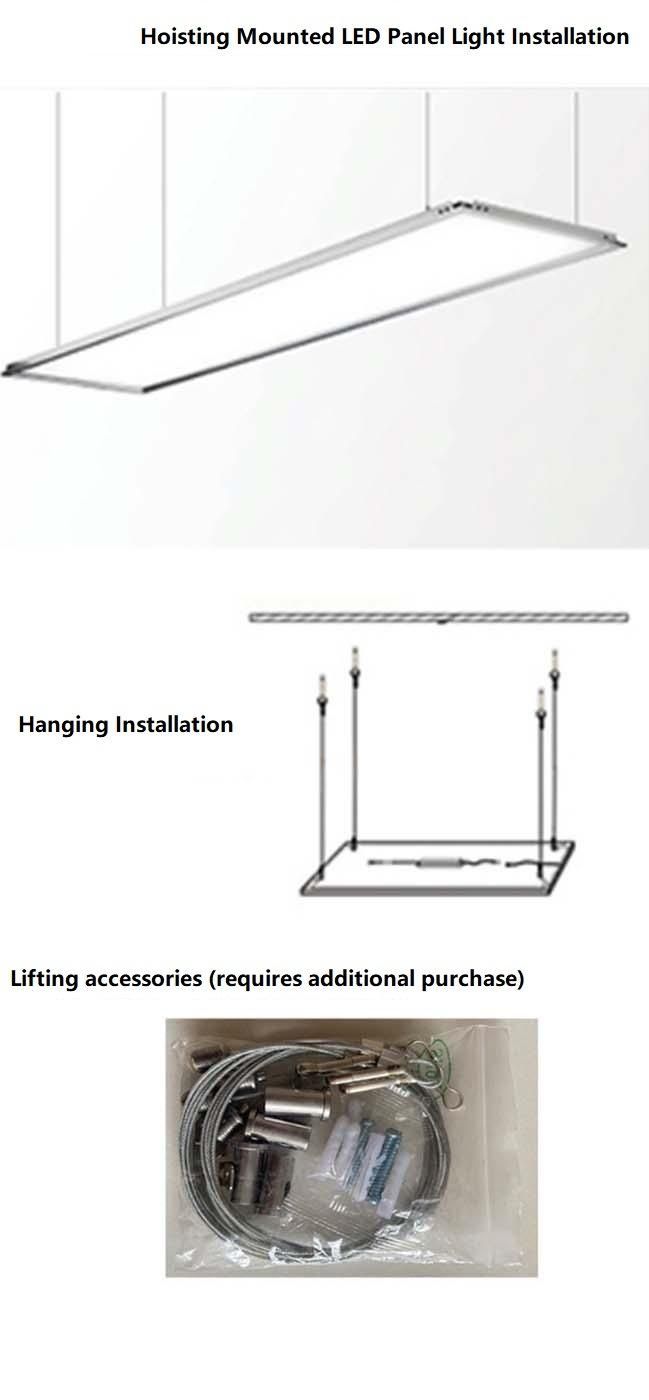 Made in China High Luminous Fresh CE CB TUV Driver Approval Surface Mounted 60X60 Flat Troffer Light Rectangle LED Panel for Meeting Room/Residential Lighting