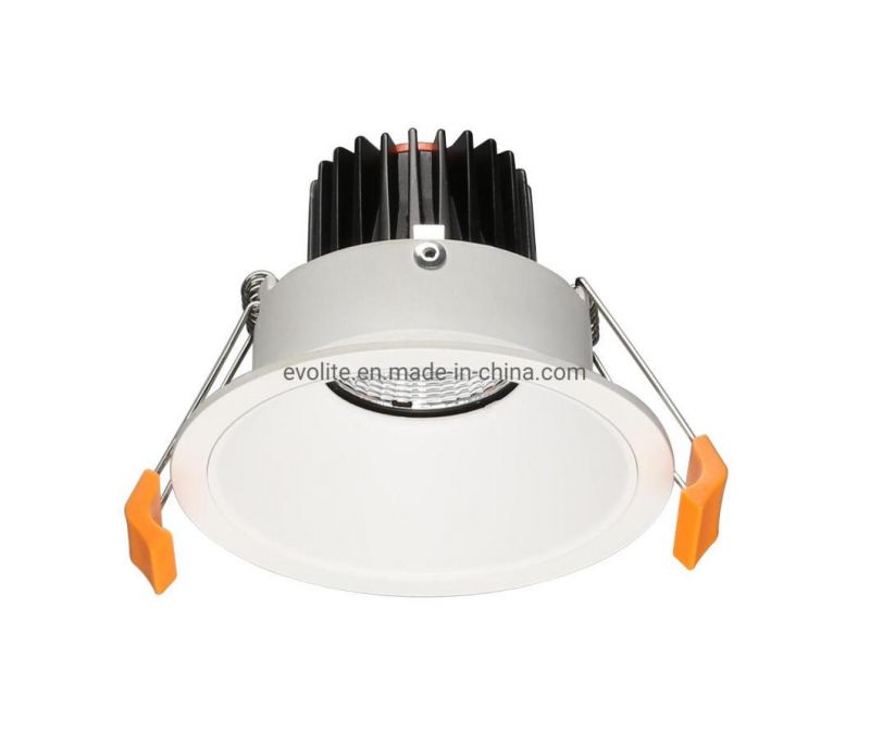 Round Aluminum White Color GU10 Fitting Cut out 90mm MR16 Fixture LED Downlight Housing
