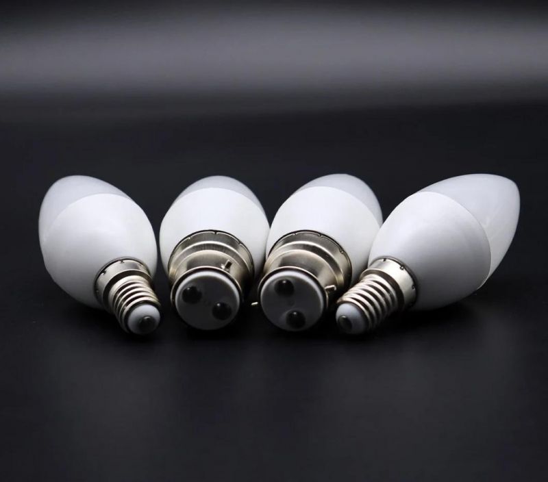 Chinese Manufacturer of LED Energy Saving Lamp C37 Bulb Light E27 E14 B22 with CE RoHS EMC for Indoor Home Office Decoration Lighting