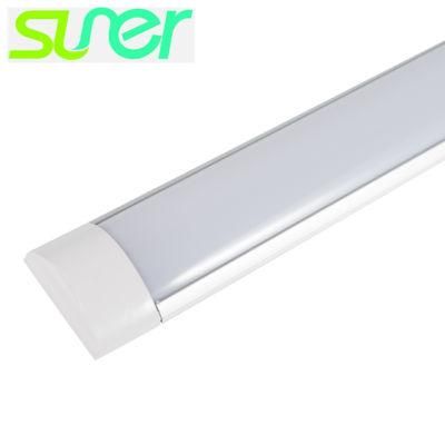 Surface Mounted Bright LED Linear Batten Dustproof Office Bar Light 36W 1.2m 4FT 105lm/W 3000K Warm White